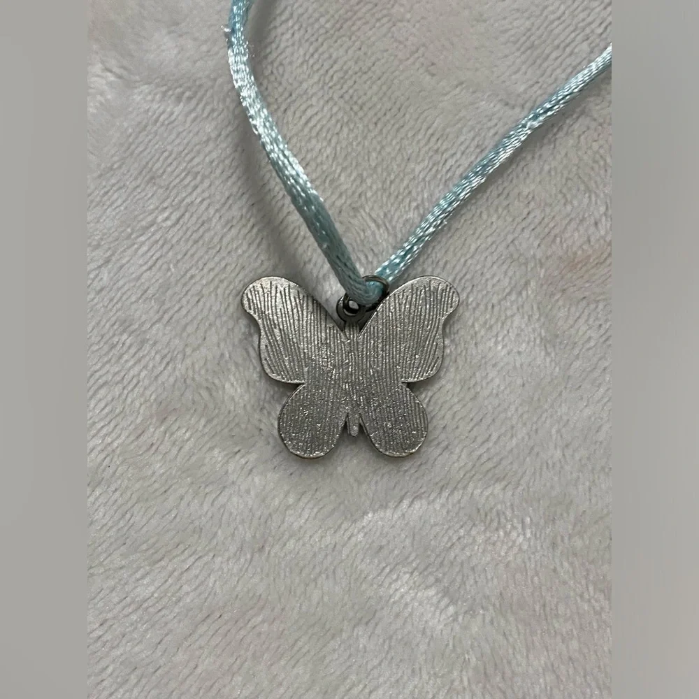 Girl's Butterfly Necklace 24 1/2 Inch